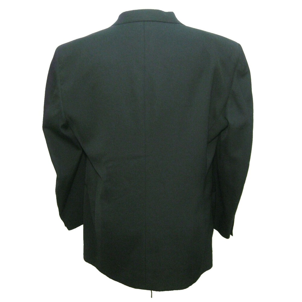 City Streets Mens Size 44R Black Wool Blend Sport Coat Blazer Suit Jacket - Picture 2 of 7